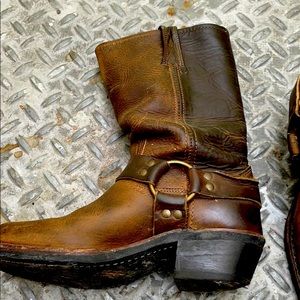 Worn in Frye boots size 6